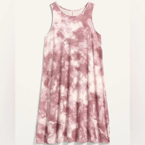 Sleeveless Jersey-Knit Swing  Dress